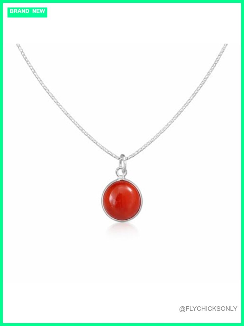 Handmade Gemstone Pendant Necklace 925 Sterling Silver Bohemian Healing